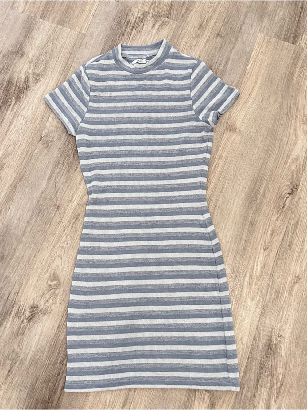 O'Neill Zachely Stripe Mini Dress Women XS Blue Skater Surfer Beach 90s Festival